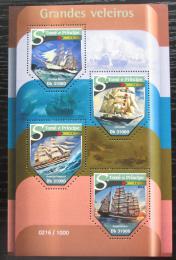 Poštové známky Svätý Tomáš 2015 Plachetnice Mi# 6445-48 Kat 12€