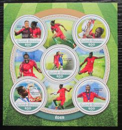 Poštové známky Guinea-Bissau 2016 Éder, portugalský futbalista Mi# 8841-45 Kat 11€