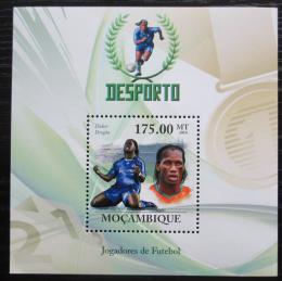 Poštová známka Mozambik 2010 Didier Drogba, futbalista Mi# Block 319 Kat 10€