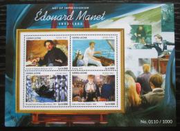 Poštové známky Sierra Leone 2015 Umenie, Édouard Manet Mi# 6416-19 Kat 11€