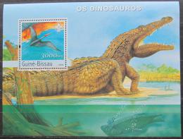 Poštová známka Guinea-Bissau 2003 Dinosaury Mi# Block 431 Kat 12€