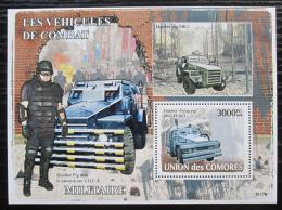 Poštová známka Komory 2008 Vojenská vozidla Mi# Block 436 Kat 15€