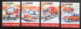 Poštové známky Svätý Tomáš 2015 Hasièská autá Mi# 6288-91 Kat 12€