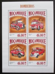 Poštovní známky Mosambik 2013 Hasièská auta Mi# 6892-95 Kat 11€
