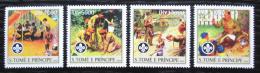 Poštové známky Svätý Tomáš 2004 Skauti Mi# 2479-82 Kat 12€