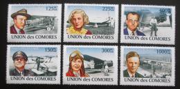 Poštové známky Komory 2009 Lietadla a piloti Mi# 1988-93 Kat 11€