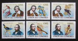 Poštové známky Komory 2009 Vtáci, Audubon Mi# 1995-2000 Kat 11€