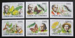 Poštové známky Komory 2009 Entomologové a hmyz Mi# 2044-49 Kat 14€