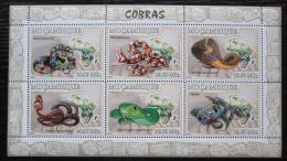 Poštové známky Mozambik 2007 Kobry Mi# 2998-3003 Kat 10€
