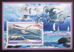Poštová známka Burkina Faso 2019 Moøští ptáci Mi# N/N