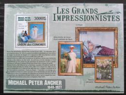 Poštová známka Komory 2009 Umenie, Michael Peter Ancher Mi# 2596 Kat 15€