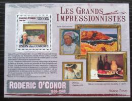 Poštová známka Komory 2009 Umenie, Roderic O’Conor Mi# 2601 Kat 15€