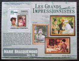 Poštová známka Komory 2009 Umenie, Marie Bracquemond Mi# 2605 Kat 15€