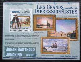 Poštová známka Komory 2009 Umenie, Johan Barthold Jongkind Mi# 2608 Kat 15€