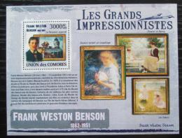 Poštová známka Komory 2009 Umenie, Frank Weston Benson Mi# 2611 Kat 15€