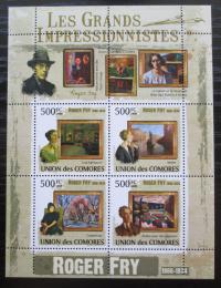 Poštové známky Komory 2009 Umenie, Roger Fry Mi# 2572-75 Kat 9.50€