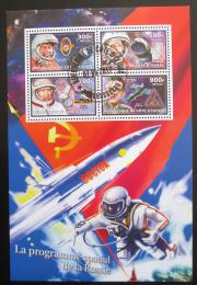 Poštové známky Pobrežie Slonoviny 2017 Sovìtští kozmonauti Mi# N/N