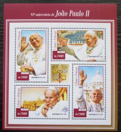 Poštové známky Svätý Tomáš 2015 Papež Jan Pavel II. Mi# 6040-43 Kat 7.50€