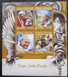 Poštové známky Svätý Tomáš 2016 Papež Jan Pavel II. Mi# 6686-89 Kat 12€