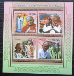 Poštové známky Togo 2011 Papež Jan Pavel II. Mi# 3969-72 Kat 12€ 