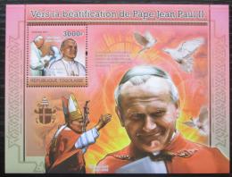 Poštová známka Togo 2011 Papež Jan Pavel II. Mi# Block 604 Kat 12€