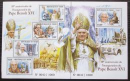 Poštové známky Niger 2015 Papež Benedikt Mi# 3667-71 Kat 26€