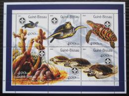 Poštové známky Guinea-Bissau 2001 Korytnaèky Mi# 1584-89 Kat 10€