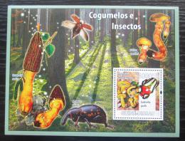 Poštová známka Guinea-Bissau 2008 Chrobáky a huby Mi# Block 658 Kat 12€