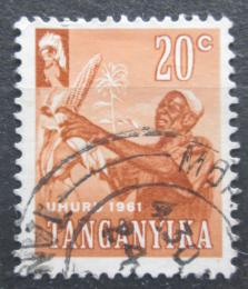 Potov znmka Tanganyika 1961 Sbr kukuice Mi# 101 - zvi obrzok