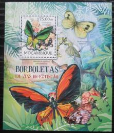 Poštová známka Mozambik 2012 Motýle Mi# Block 617 Kat 10€