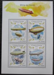 Poštové známky Svätý Tomáš 2014 Vzducholode Mi# 5624-27 Kat 10€ 