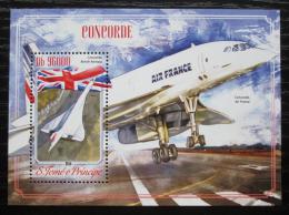 Poštová známka Svätý Tomáš 2014 Concorde Mi# Block 1041 Kat 10€