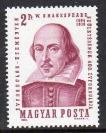 Poštová známka Maïarsko 1964 William Shakespeare Mi# 2028
