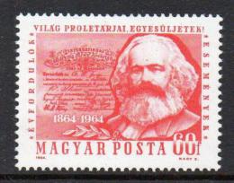 Poštová známka Maïarsko 1964 Karel Marx Mi# 2068