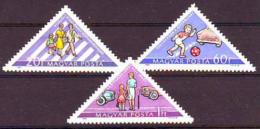 Poštové známky Maïarsko 1964 Bezpeènos� silnièního provozu Mi# 2064-66