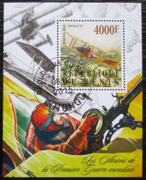 Poštová známka Benin 2015 Vojnová lietadla Mi# N/N