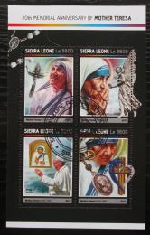 Poštové známky Sierra Leone 2017 Matka Tereza Mi# 8215-18 Kat 11€