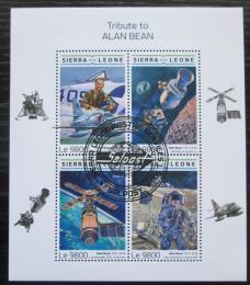 Poštové známky Sierra Leone 2018 Alan Bean, kozmonaut Mi# 10026-29 Kat 11€