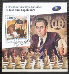 Poštová známka Niger 2018 José Raúl Capablanca, šachy Mi# N/N Kat 13€