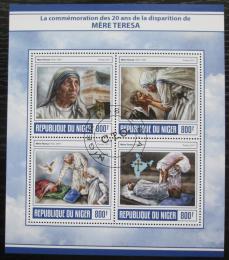 Poštové známky Niger 2017 Matka Tereza Mi# 5092-95 Kat 13€