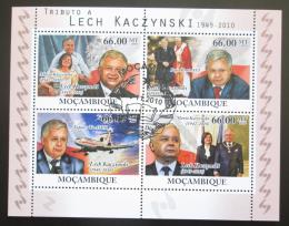 Potov znmky Mozambik 2010 Prezident Lech Kaczyski Mi# 4245-49 Kat 15