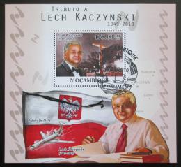 Potov znmka Mozambik 2010 Prezident Lech Kaczyski Mi# Block 401 Kat 10 - zvi obrzok