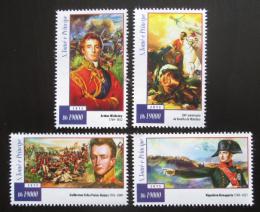 Poštové známky Svätý Tomáš 2015 Bitka u Waterloo, Napoleon Mi# 5995-98 Kat 7.50€