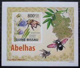 Potov znmka Guinea-Bissau 2009 Vely a kvety neperf DELUXE Mi# 4464 B Block - zvi obrzok