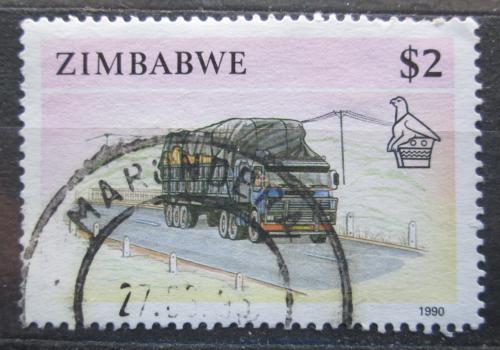 Poštová známka Zimbabwe 1990 Nákladní auto Mi# 435