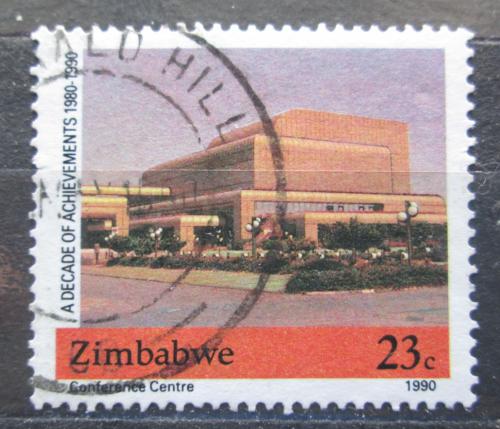 Poštová známka Zimbabwe 1990 Konferenèní budova v Harare Mi# 437