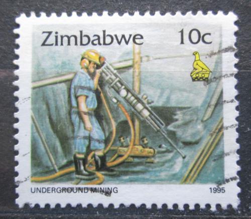 Poštová známka Zimbabwe 1995 Tìžba zlata Mi# 543