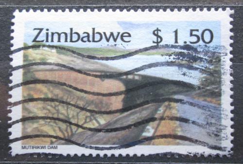 Poštová známka Zimbabwe 1996 Priehrada Mutirikwi Mi# 575