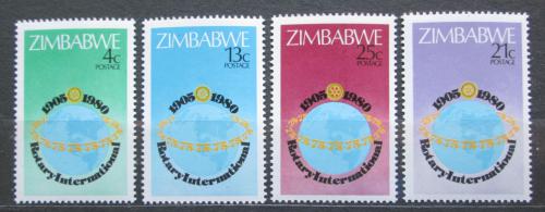 Poštové známky Zimbabwe 1980 Rotary Intl.,  75. výroèie Mi# 242-45