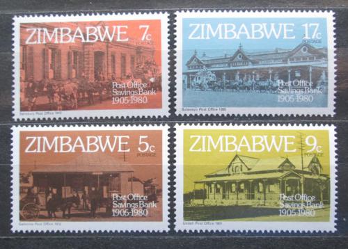 Poštové známky Zimbabwe 1980 Pošty Mi# 247-50